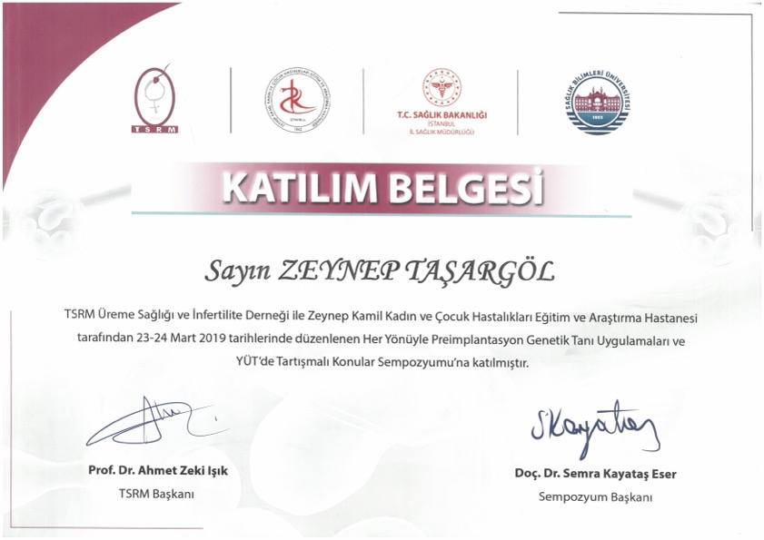 Unsere Akkreditierungen und Mitgliedschaften - TSRM Üreme Sağlığı ve İnfertilite Derneği